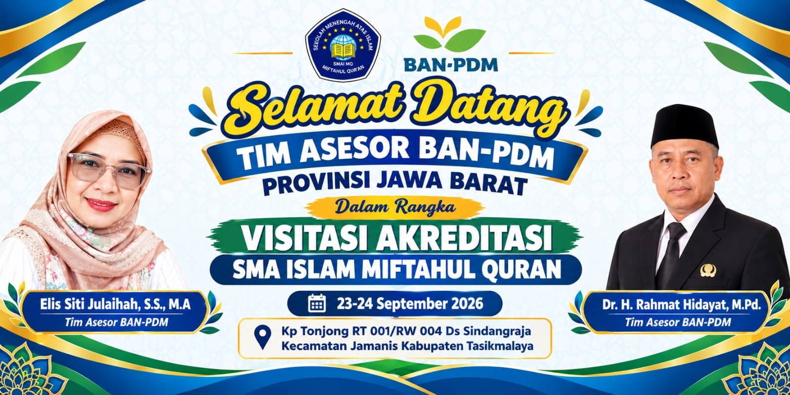 SMA Islam Miftahul Quran Sambut Tim Asesor BAN-PDM Provinsi Jawa Barat dalam Rangka Visitasi Akreditasi